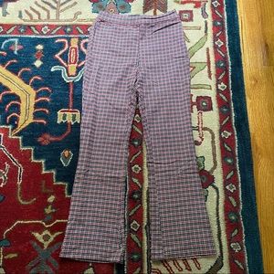 Urban Outfitters Plaid Kick Flare Pants, Size 2